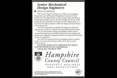 1998 - Recruitment ads weren’t always so PC-savvy